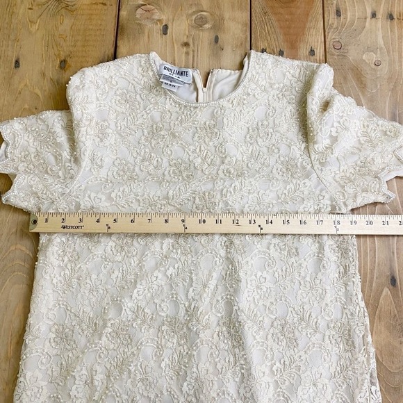 Brilliante‎ Hand Beaded Dress by JA Lace and pearl Vintage Formal Tiered - Picture 7 of 11